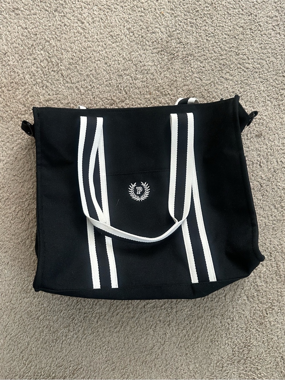 PINK black/white tote bag
